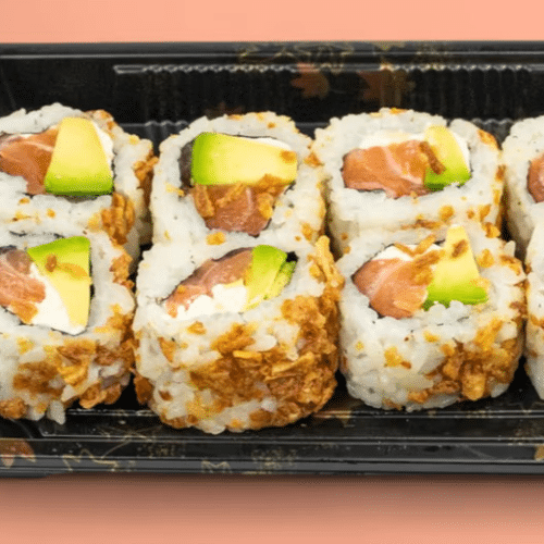 Lachs Avocado Inside Out Roll