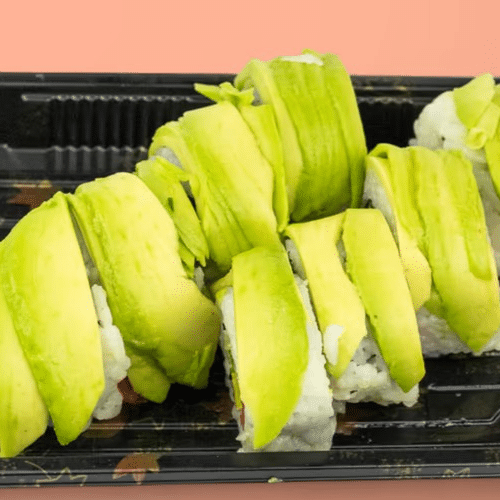 Panierte Lachs Avocado Inside Out