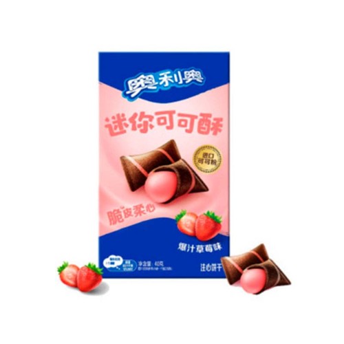 Oreo Mini Strawberry Crisp 40g