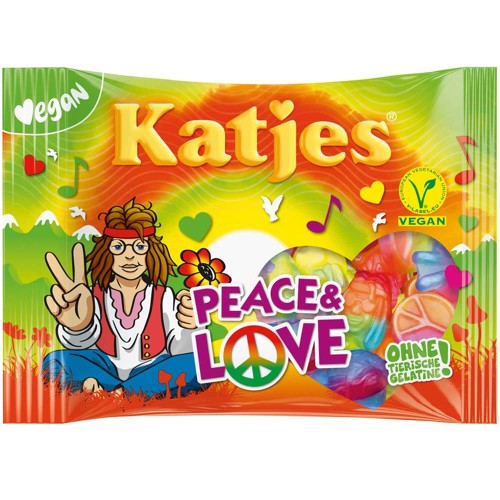 Katjes Fruchtgummi Peace & Love Vegan 175g