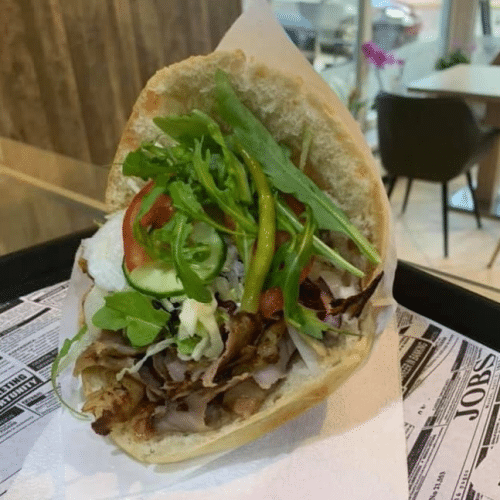 Drehspieß im Fladenbrot