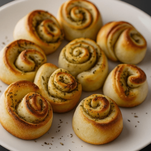Pizzabrötchen mit Olivenöl und Oregano