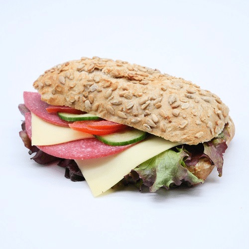 Sonnenblumenkernbaguette mit Salami und Gouda 120g