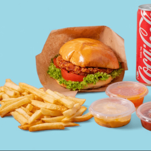 Crispy Chickenburger Menü