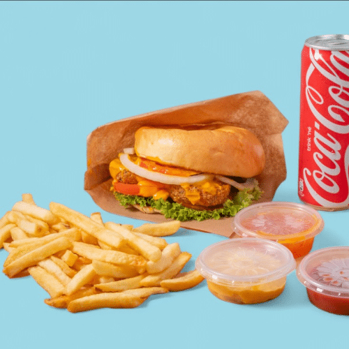 Falafelburger Menü (vegetarisch)