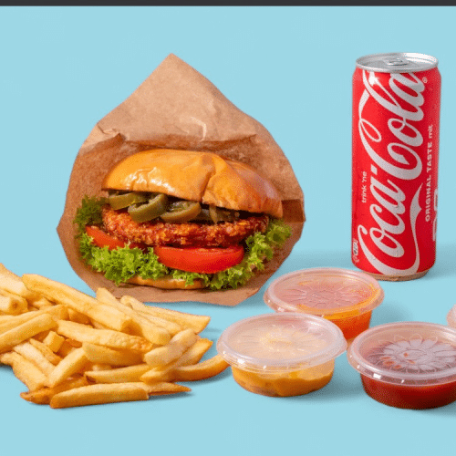 Spicy Chickenburger Meenü