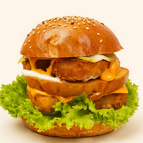 Chicken Nugget Burger Double
