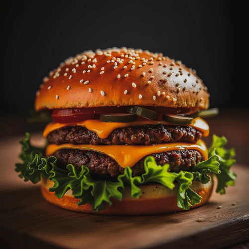 Chili Cheese Burger Double