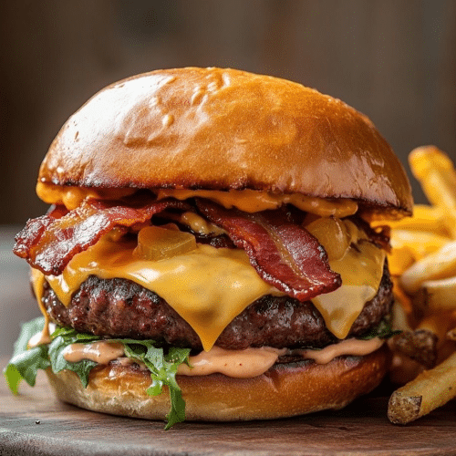 Chilli Cheese Bacon Burger