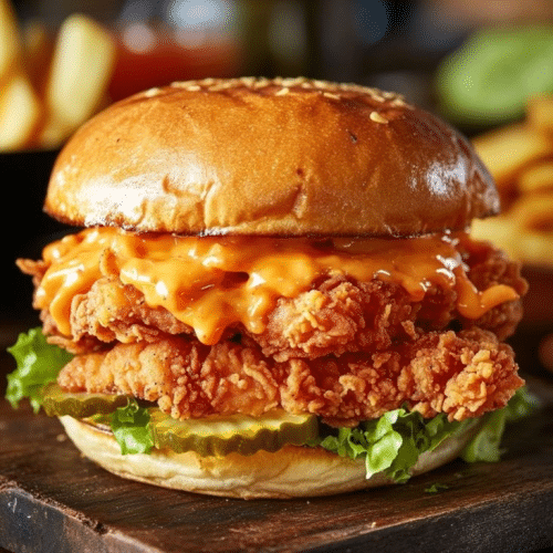Hähnchenburger Double