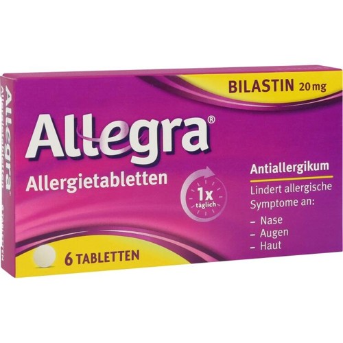 Allegra Allergietabletten 20 mg Tabletten 6 Stück