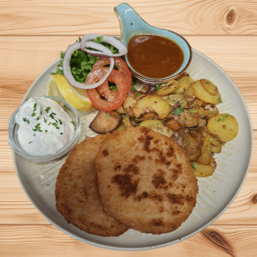 Jägerschnitzel (2 Stück)