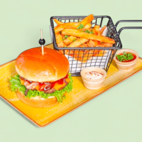 Veganer Barbecue Burger