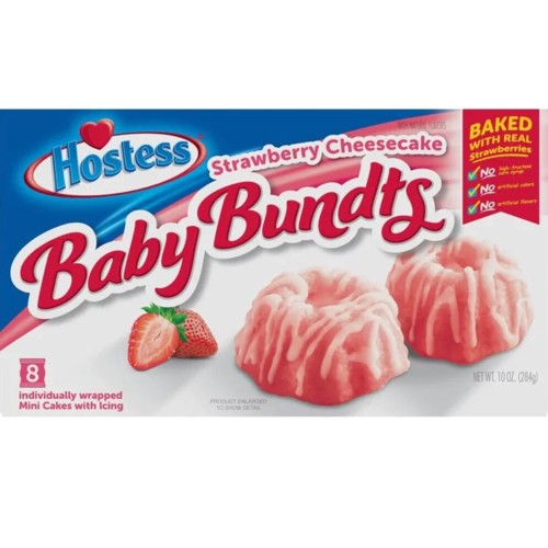 Hostess Baby Bundts Strawberry Cheesecake 284g