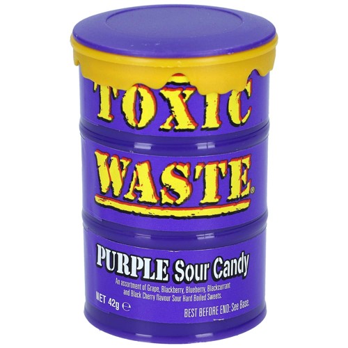 Toxic Waste Purple Sour Candy Drum 42g