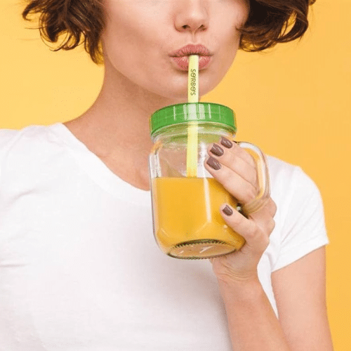 Candy Straw Zitrone (essbare Strohhalm)