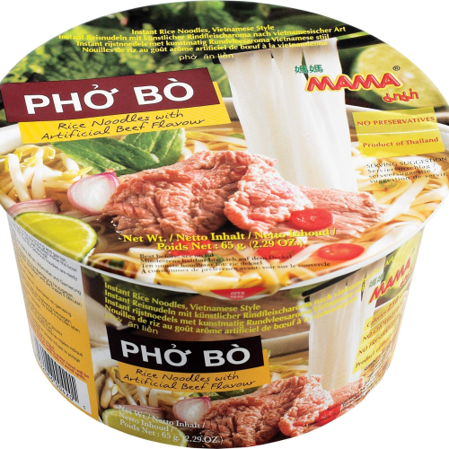 MAMA Pho Bo Instant-Nudelsuppe 65g
