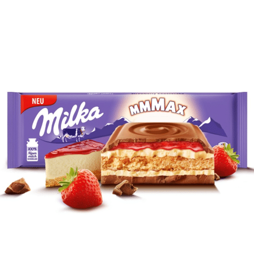 Milka Mmmax Strawberry Cheesecake 300g