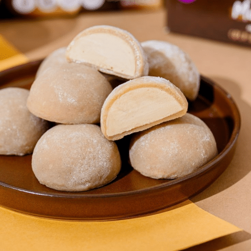 Soy Milk Cream Daifuku Mochi Soy Latte Coffee