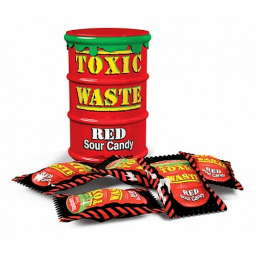 Toxic Waste Red Sour Candy