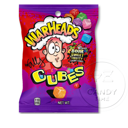 Warheads Cubes Sour Sweet & Fruity Chewy Candy