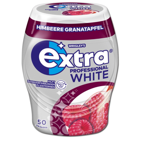 Wrigleys Extra Prof White Himbeere Granatapfel 70g