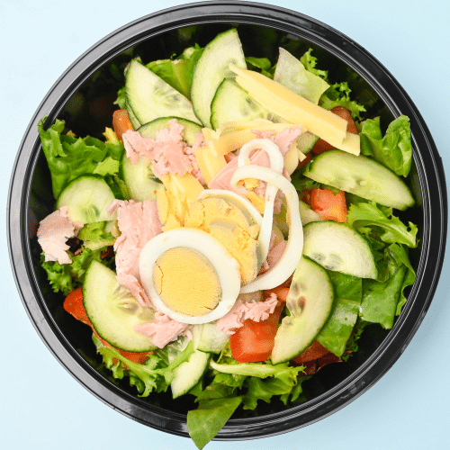 Käse-Schinken Salat