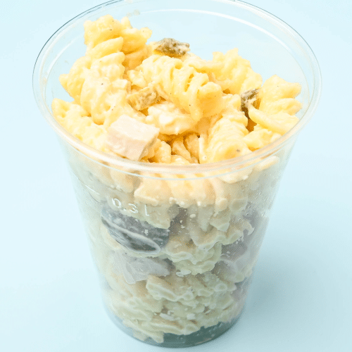 Nudelsalat mit Geflügel-Fleischwurst
