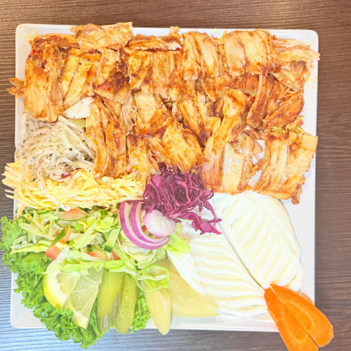 Schawarma mit Salat