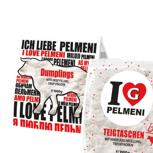 I Love Pelmeni Teigtaschen mit Rindfleischfüllung 1000g