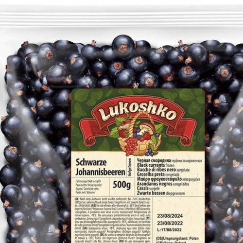 Lukoshko Schwarze Johannisbeeren 500g