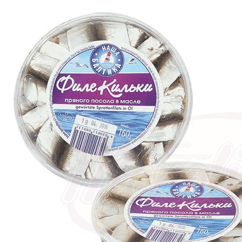 Nasha Baltika Gewürzte Sprottenfilets in Öl 160g