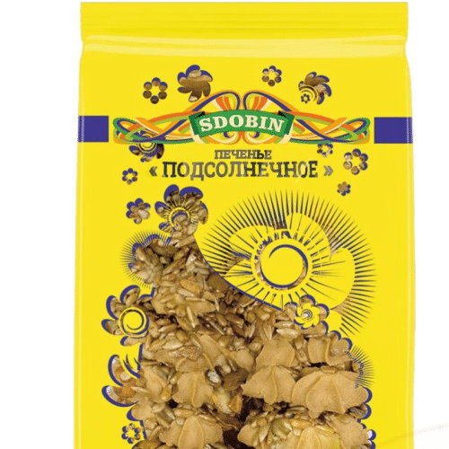 Sdobin Mürbekekse Podsolnechnoe mit Sonnenblumenkernen 300g