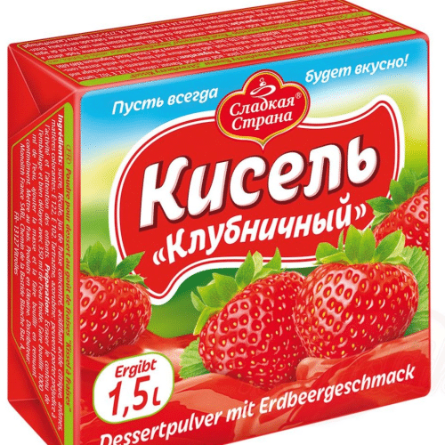 Sladkaja Strana Dessertpulver mit Erdbeergeschmack 225g