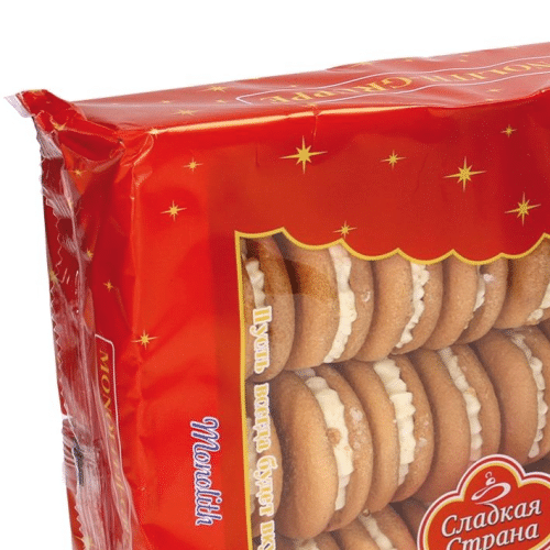 Sladkaya Strana Doppelkekse Kremowka mit Aprikosenfüllung 500g