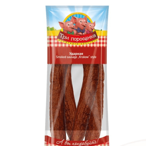 Tri Porosenka Brühwurst Udarnaja 600g