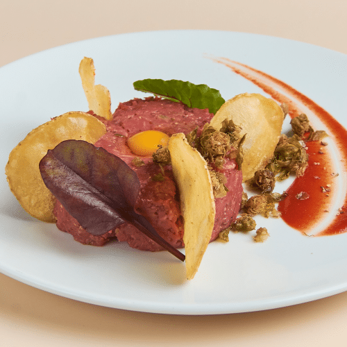 Beef Tartare klein (100g, pikant)