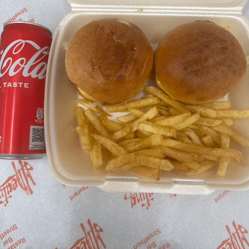 2 Mini Cheeseburgers Menu