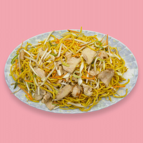 Chinapfanne mit Gemüse und Hähnchenfleisch