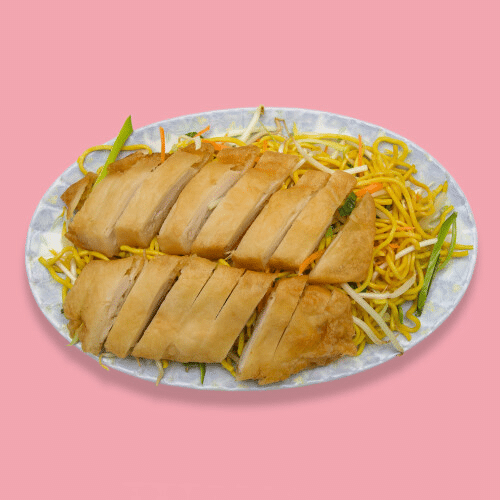 Chinapfanne mit Hähnchen Kross