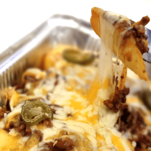 Quesopapas (Chili Cheese Fries)