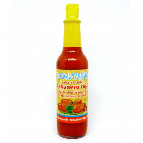 Salsa Chile Habanero Rojo 140 ml Glasflasche (Takitos Express)