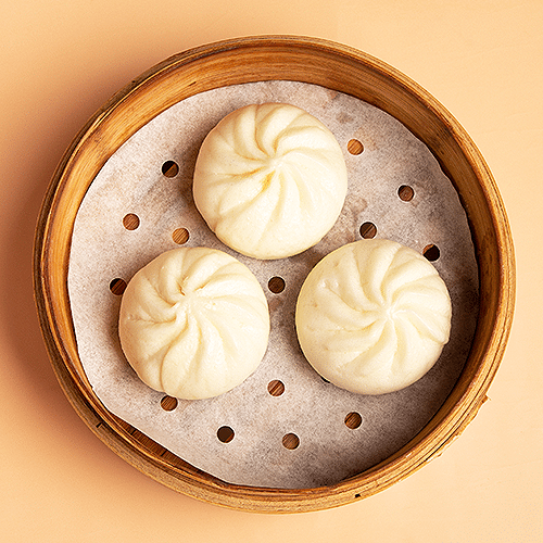 Dampfbrot (3 Stück, vegetarisch)