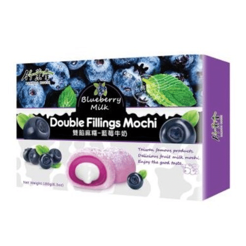 Bamboo House Double Fillings Mochi Blueberry Milk 180g
