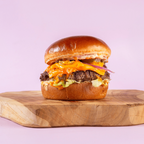 Chili Cheese Burger (scharf)