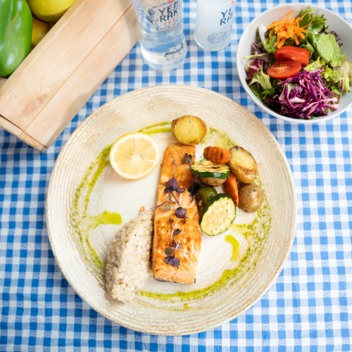 Gegrillter Lachs