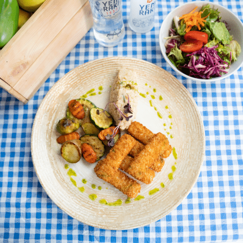Veganer Visch Teller