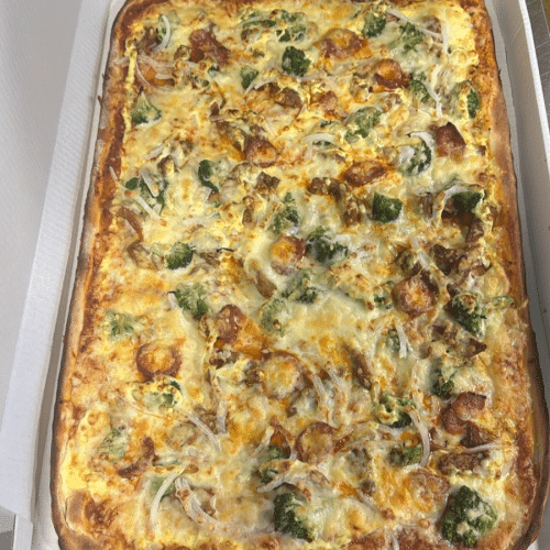 Pizza Partyblech Margherita mit 3 Zutaten nach Wahl