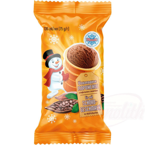 Eis mit Schokogeschmack im Waffelbecher - 80g