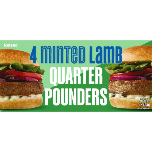 Iceland 4 Lamm-Quarter-Pounder mit Minze 454 g